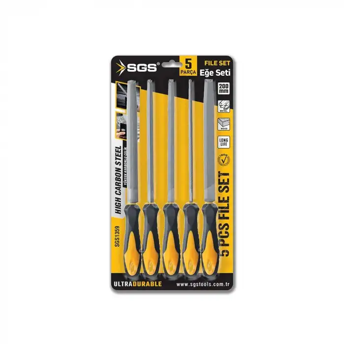 SGS 5 PARÇA EĞE SETİ 8-200 MM