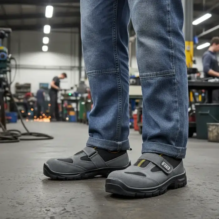 SGS S1 Süet Profesyonel İş Güvenliği Ayakkabısı (Çelik Burunlu) No: 44