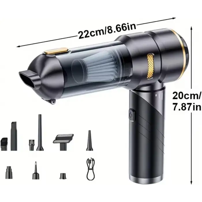 ST-6693APlus 20000 PA Şarjlı Kablosuz El Süpürgesi | Fırçasız Motorlu Araç Süpürgesi