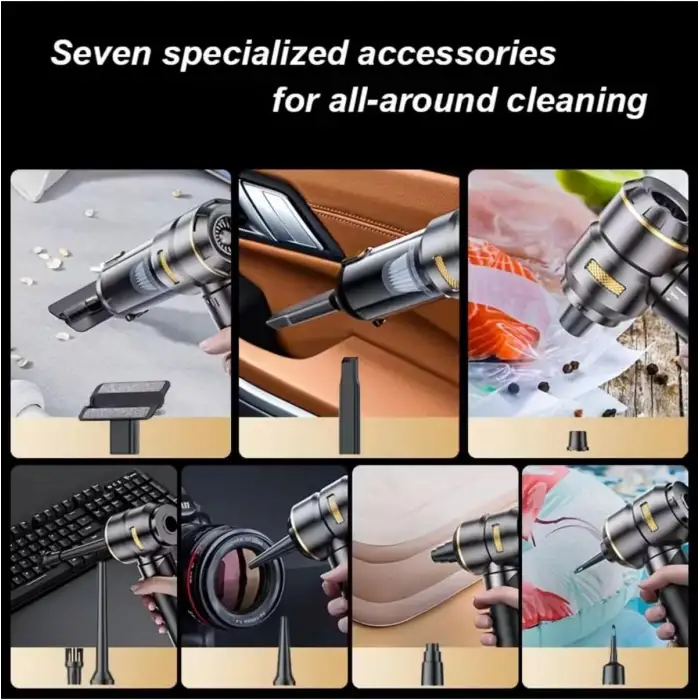 ST-6693APlus 20000 PA Şarjlı Kablosuz El Süpürgesi | Fırçasız Motorlu Araç Süpürgesi