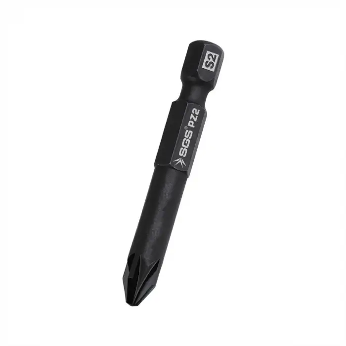 SGS POZİDRİV UÇLU BİTS S2 PZ2*50mm Black-Pro Series 10 lu Paket