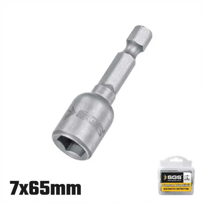 SGS MANYETİK SOMUN ADAPTÖRÜ 7MM*65MM 10 ADET SGS2483