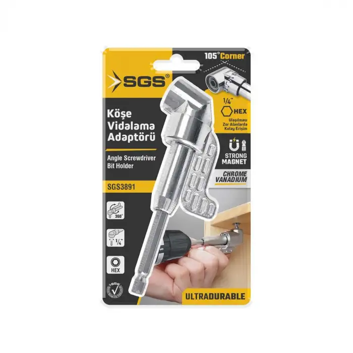 SGS KÖŞE VİDALAMA ADAPTÖRÜ UZUN SGS3891