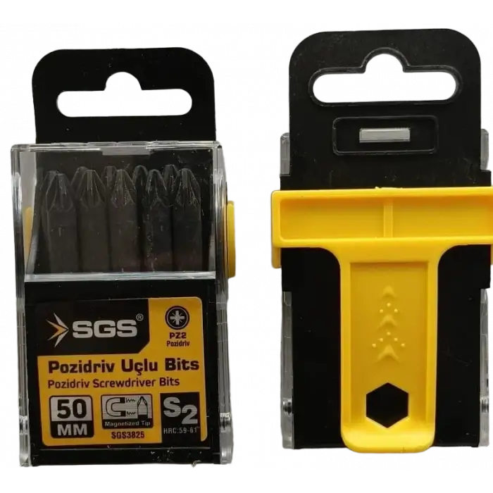 SGS POZİDRİV UÇLU BİTS S2 PZ2*50mm Black-Pro Series SGS3825