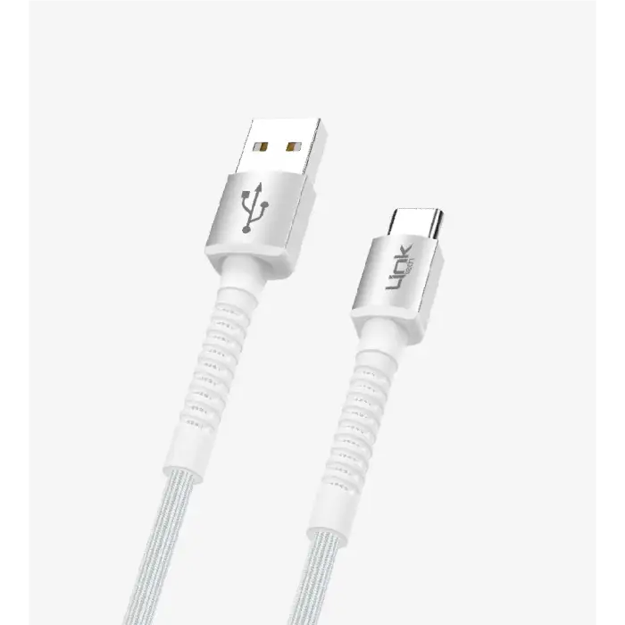 Linktech K552 Safe 3A Örgülü Metal Başlı USB Tip-C Şarj Kablosu