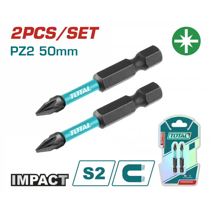 DARBELİ 50MM PZ2 BİTS UCU 2 Lİ