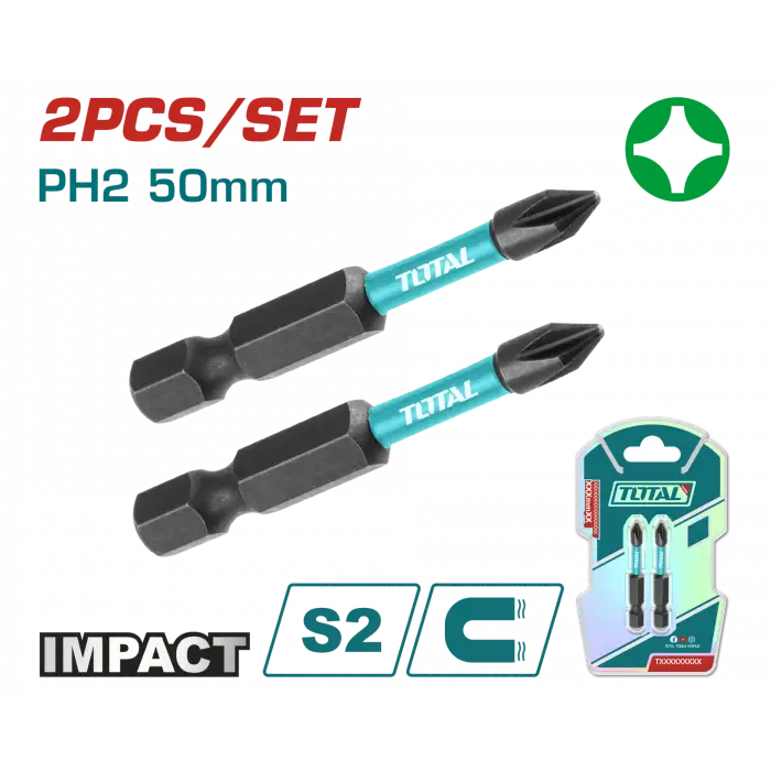 DARBELİ PH2X50 MM BİTS UCU 2 Lİ PAKET