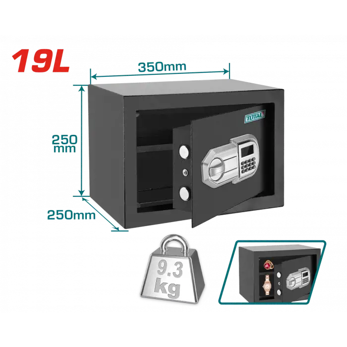 ELEKTRONİK ŞİFRELİ PARA KASASI 19L