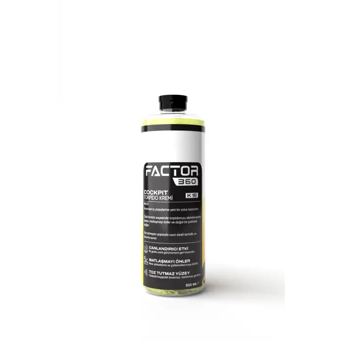 Factor360 Cockpit Torpido Kremi Muz Kokulu 500 ML