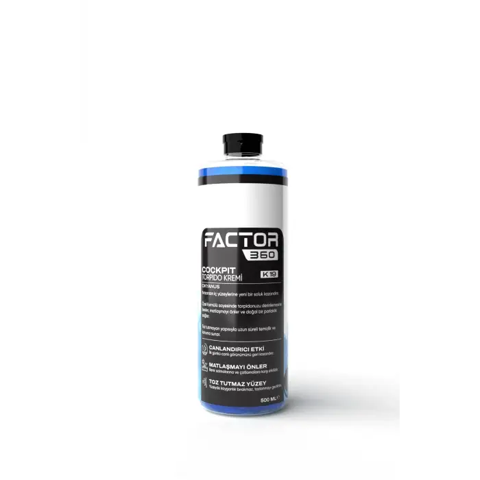 Factor360 Cockpit Torpido Kremi Okyanus Kokulu 500 ML