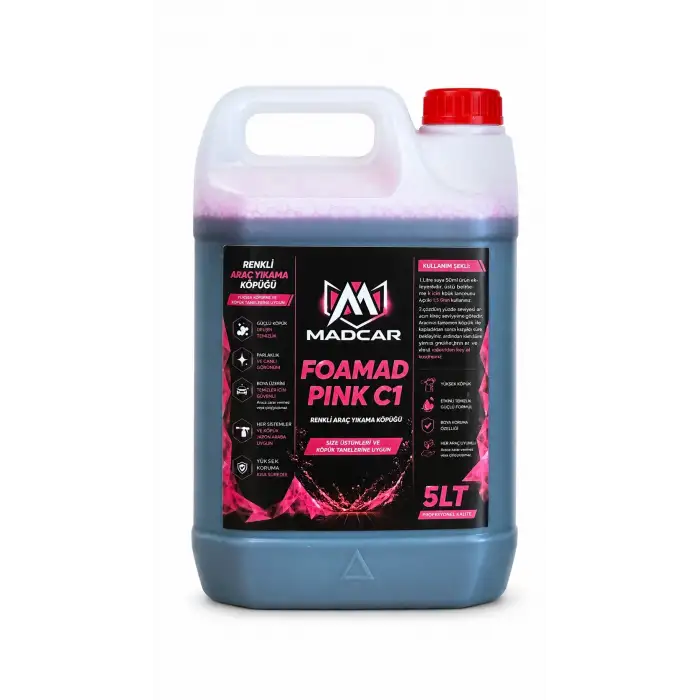 MADCAR FOAMAD PINK C1 – Renkli Araç Yıkama Köpüğü