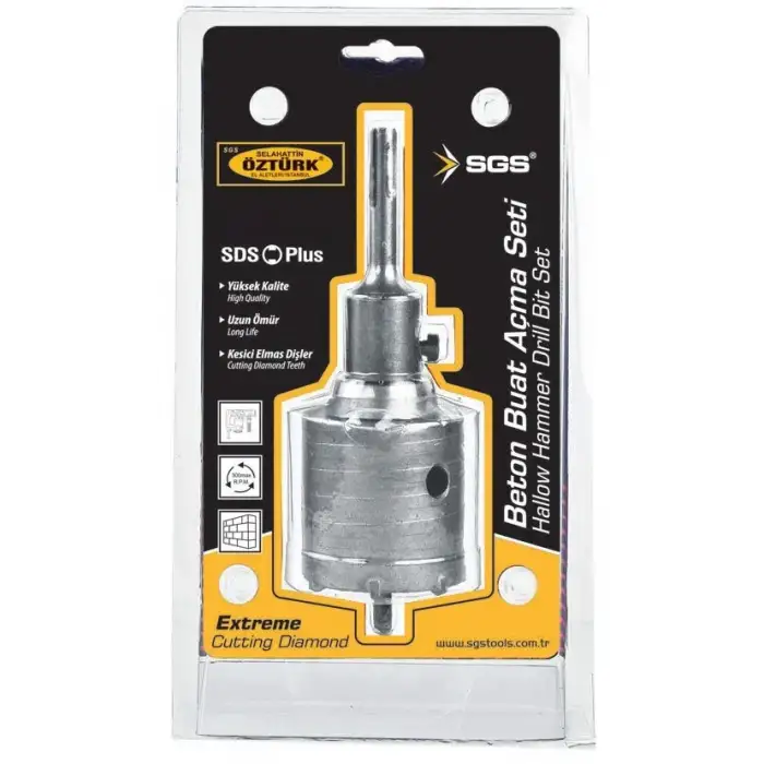 SGS BETON BUAT AÇMA ADAPTÖRLÜ SET 110MM SGS1436