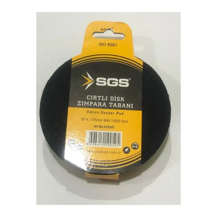 SGS DİSK ZIMPARA TABANI CIRTLI M14 (125MM) KONİK