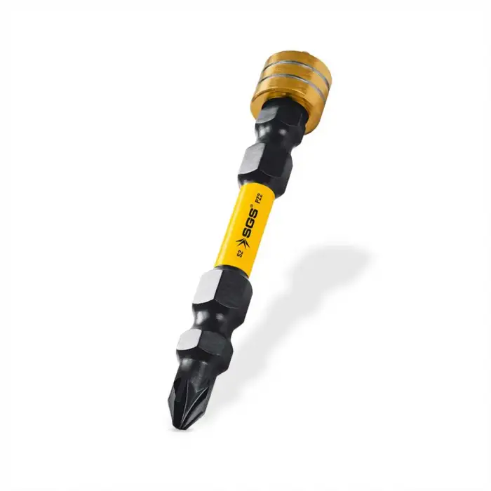 SGS MANYETİK ÇİFT YÖNLÜ BİTS UÇ PZ2 65mm Black-Pro Series 10 Adet