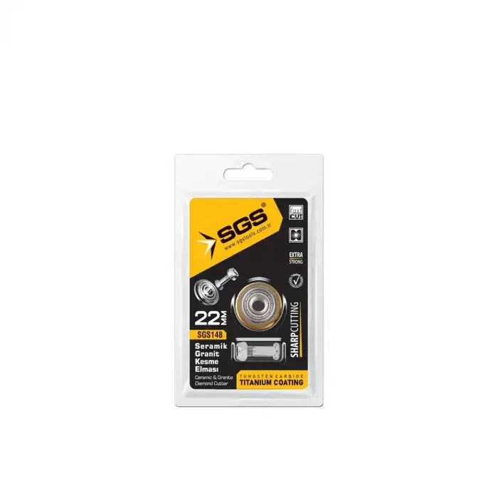 SGS SERAMİK-GRANİT KESME ELMASI TİTANYUM 22MM (DEV&LONG) SGS148