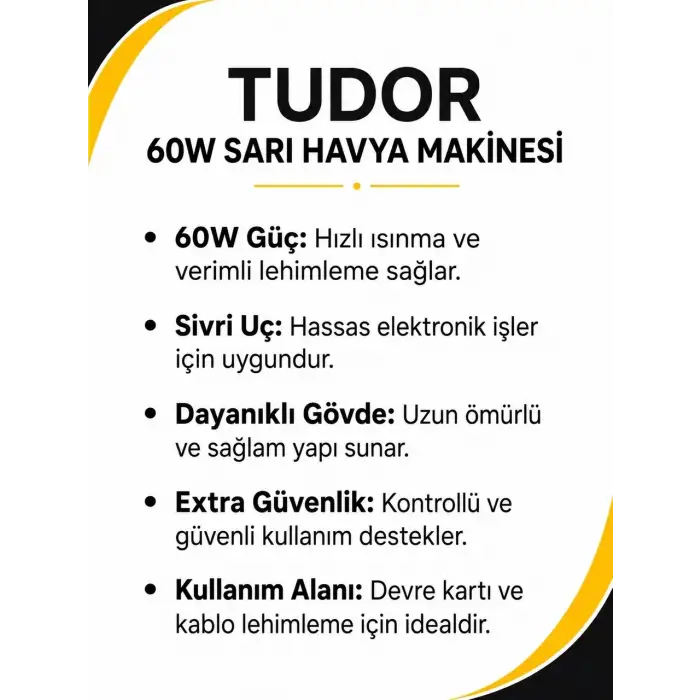TUDOR 60W HAVYA LEHİM MAKİNESİ