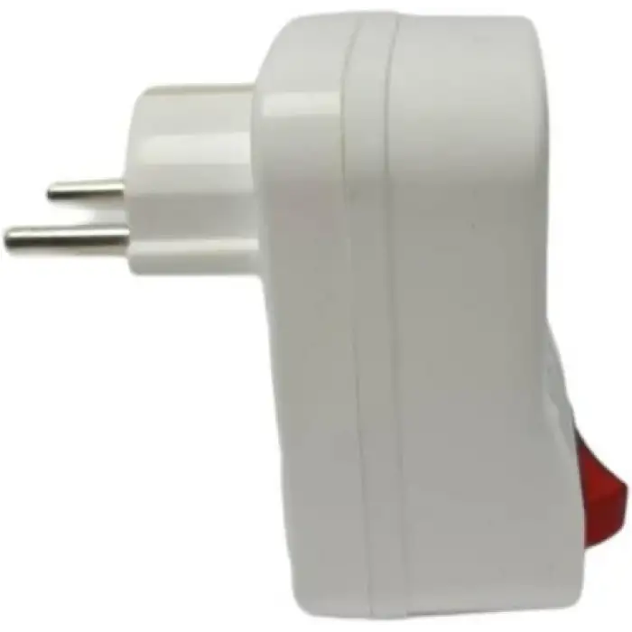 UFO Akım Korumalı Tekli Anahtar Priz Beyaz