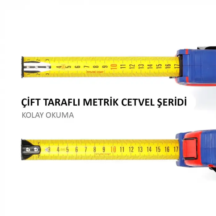 WORKPRO 5MX25MM SARI MANYETİK ÇELİK ŞERİT METRE WP261041