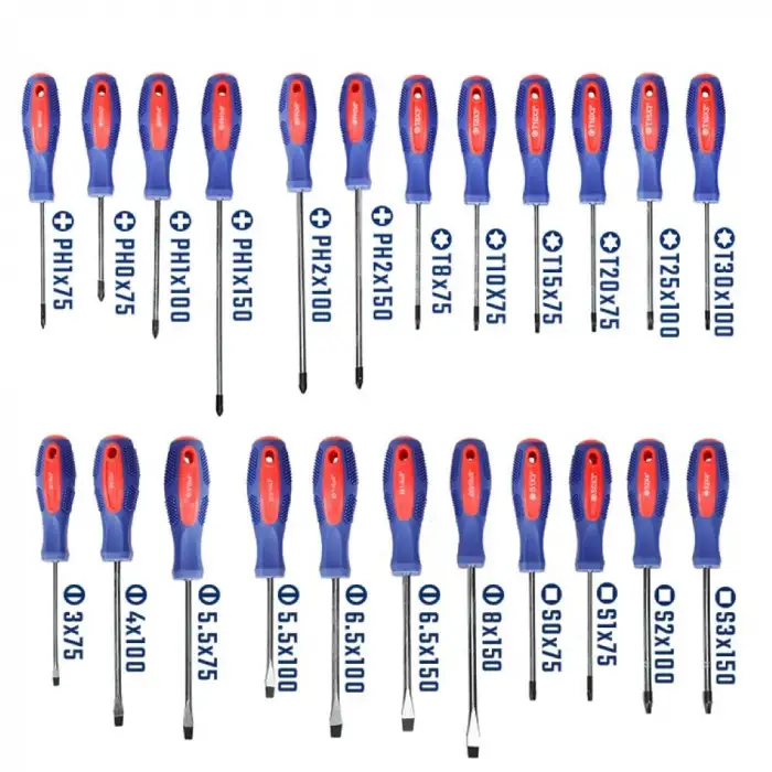 WORKPRO WP200560 100 Parça Duvar Askı Aparatlı Profesyonel CR-V Manyetik Tornavida ve Bits Uç Seti