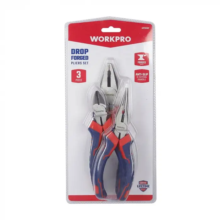 WORKPRO WP201007 200MM/160MM Profesyonel 3’lü Pense Seti