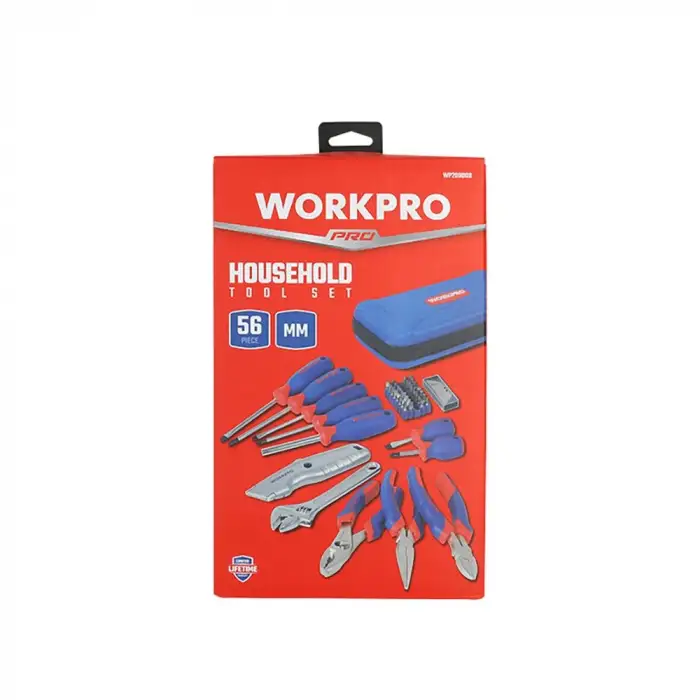 WORKPRO WP209008 56 Parça Profesyonel Tamir/Bakım Alet Seti