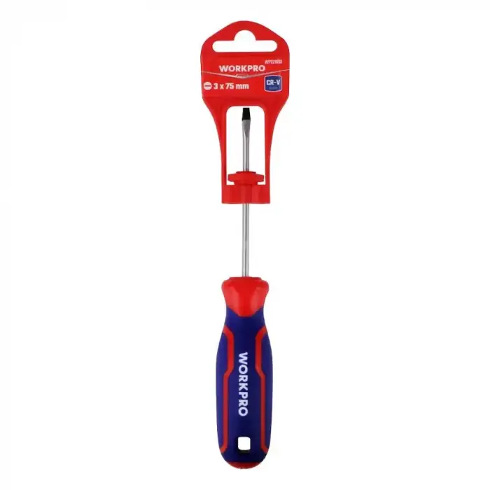 WORKPRO WP221013 3x75mm CR-V Profesyonel Düz Tornavida