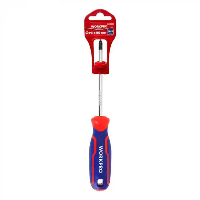 WORKPRO WP221036 PZ1x100mm CR-V Manyetik Profesyonel Yıldız Tornavida