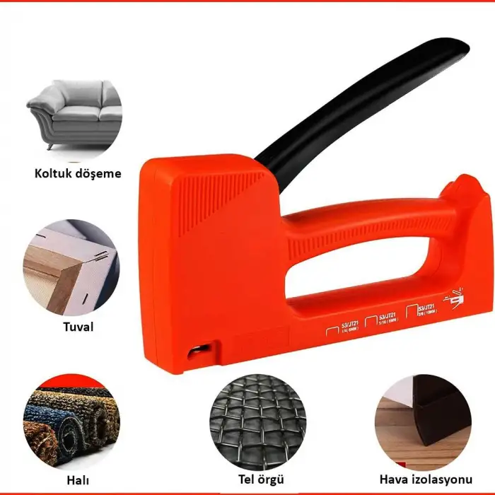 WORKPRO WP223001 6-10MM Mekanik Zımba Tabancası + 800 Adet Zımba
