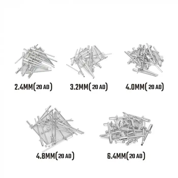 WORKPRO WP225001 5 IN 1 400mm Kollu Profesyonel Perçin Tabancası + 100 Adet Perçin