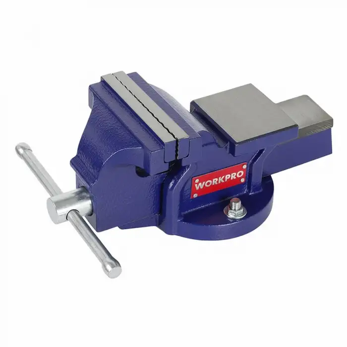 WORKPRO WP233005 100mm 360° Döner Tabanlı Örslü Profesyonel Tezgâh Mengene