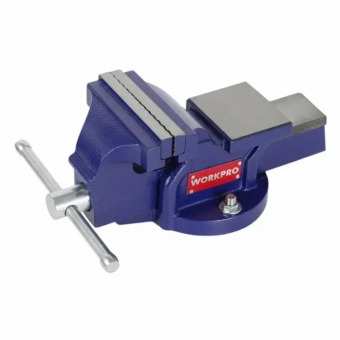 WORKPRO WP233005 100mm 360° Döner Tabanlı Örslü Profesyonel Tezgâh Mengene