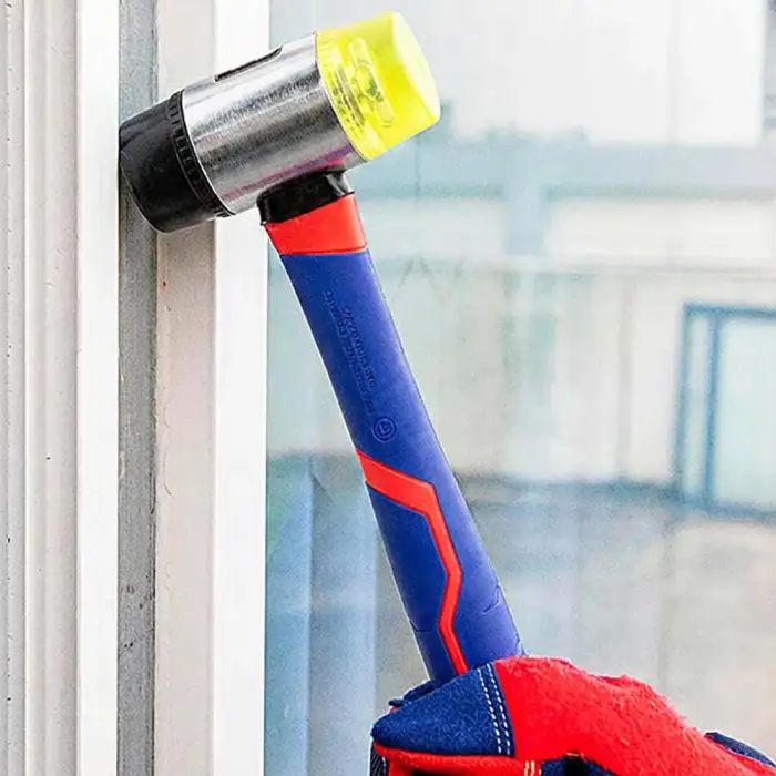 WORKPRO WP241036 40mm Fiberglas Saplı Çift Başlı Hassas Lastik Çekiç