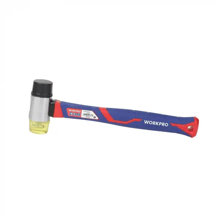 WORKPRO WP241036 40mm Fiberglas Saplı Çift Başlı Hassas Lastik Çekiç