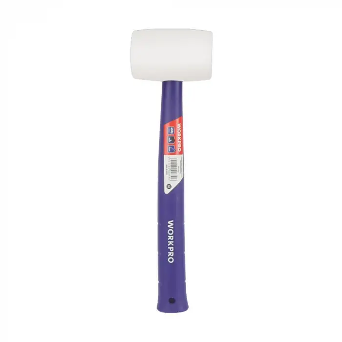 WORKPRO WP241040 57mm 450Gr PVC PP Saplı Beyaz Kauçuk Tokmak