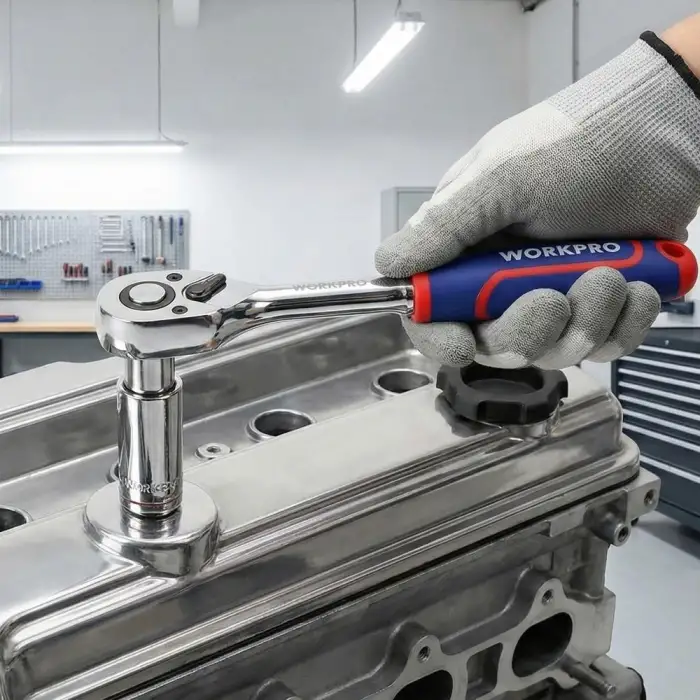 WORKPRO WP271009 1/2’ Cr-V Profesyonel Cırcır Lokma Kolu