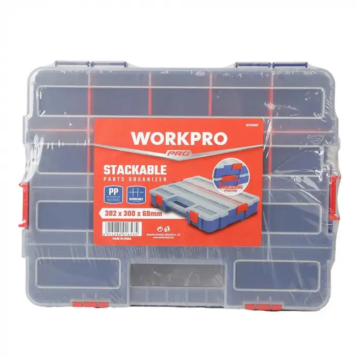WORKPRO WP283007 38x30x6,8mm Profesyonel İstiflenebilir Organizer