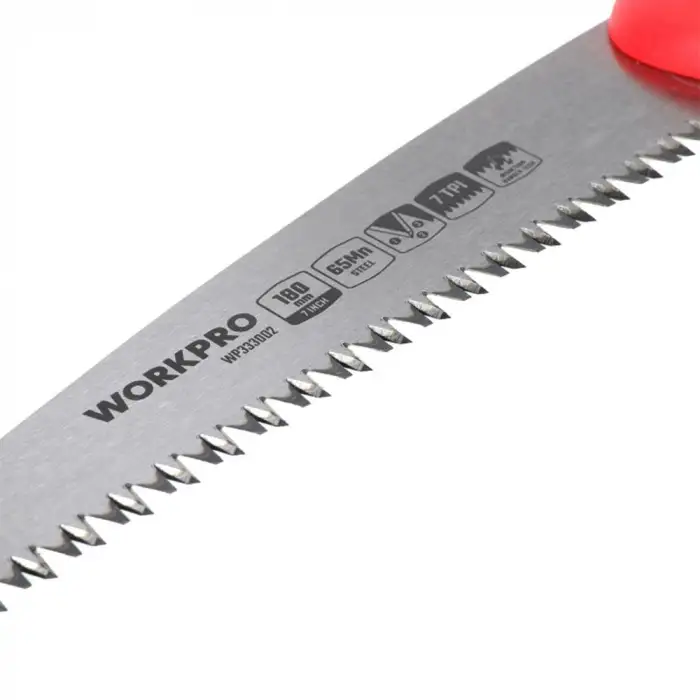 WORKPRO WP333002 180mm Katlanabilir Profesyonel Ağaç Budama Testeresi