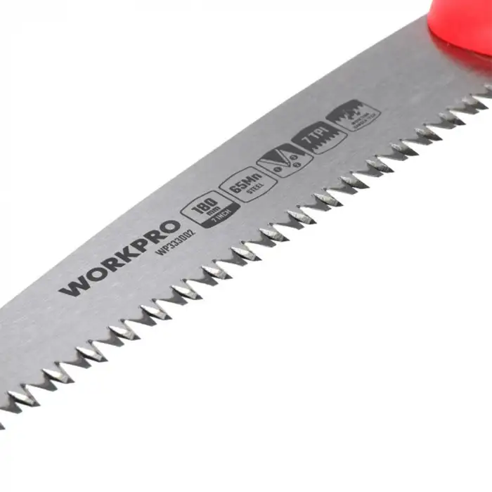 WORKPRO WP333002 180mm Katlanabilir Profesyonel Ağaç Budama Testeresi