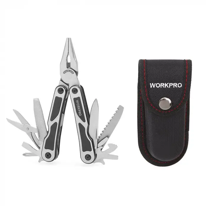 WORKPRO WP382009 15 IN 1 Çok Fonksiyonlu Profesyonel Pense Seti + Taşıma Kılıfı