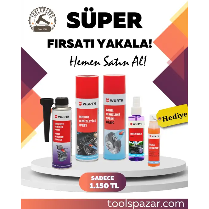 WÜRTH DİZEL MİNİ ARAÇ BAKIM SETİ