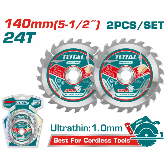 YEDEK DAİRE TESTERE BIÇAĞI 140 mm 2 Lİ