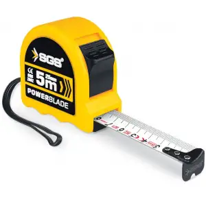 SGS ŞERİT METRE 5 mt 19mm (ÇİFT STOP) SGS2081