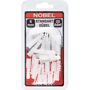 FIX PLASTİK DÜBEL STANDART 6 MM 20 Lİ
