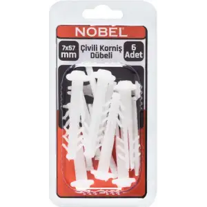 FIX ÇİVİLİ KORNİŞ DÜBELİ 7 MM 6 LI