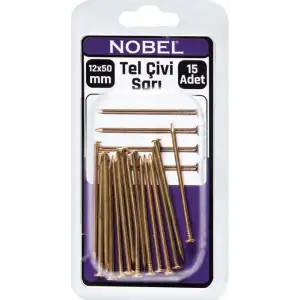 FIX TEL ÇİVİ 12 X 50 SARI BAŞLI 15 Lİ