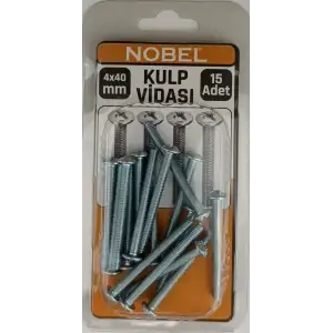 FIX METRİK KULP VİDASI 4*40 MM 15 Lİ