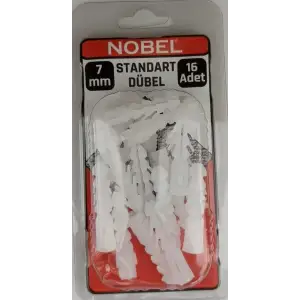 FIX PLASTİK DÜBEL STANDART 7 MM 16 LI