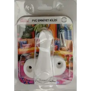 FIX PVC EMNİYET KİLİDİ PLASTİK BEYAZ 1 AD