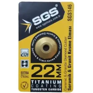 SGS SERAMİK GRANİT KESME ELMASI TİTANYUM 22MM