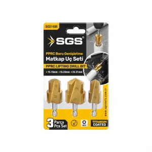 SGS PPRC BORU GENİŞLETME MATKAP UCU SETİ 15-19/18-24/24-31MM SGS1486